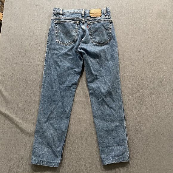 Vintage Levis Jeans Mens 33x32 (Fits 32x29) Blue 512 Slim Tapered Leg 90s USA - Picture 2 of 10